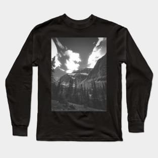 Jasper National Park Mountain Snowy Peak Photo V4 Long Sleeve T-Shirt